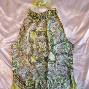 Anna Paul silk halter top